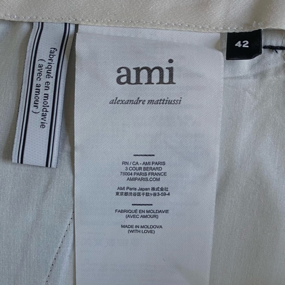 AMI Alexandre Mattiusi Pleated Pants - Picture 3 of 3